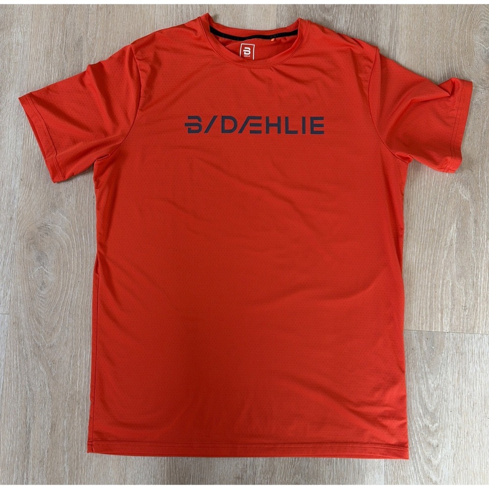 Bjorn‎ Daehlie Mens T-Shirt Focus Sport Orange Running Cross Country Size XL - Picture 6 of 9